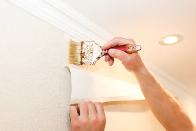 Pose de papier peint à la Bernerie-en-Retz — revêtements muraux et toiles de verre